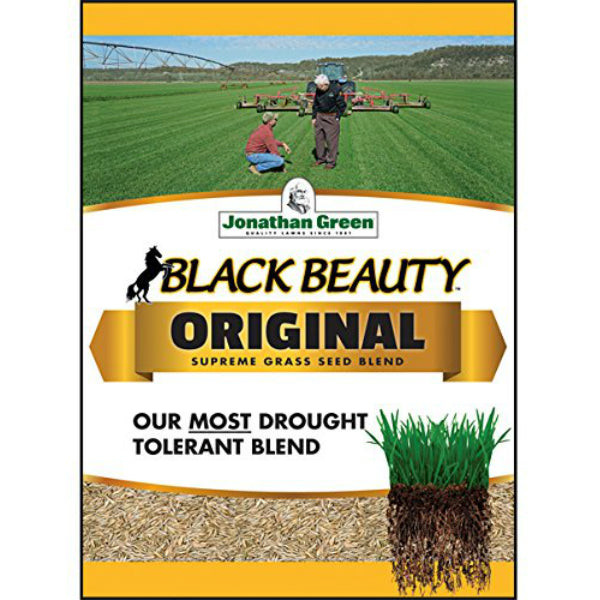 Jonathan Green 10317 Black Beauty Grass Seed Blend, Up To 4500 Sq.Ft, 15 Lbs