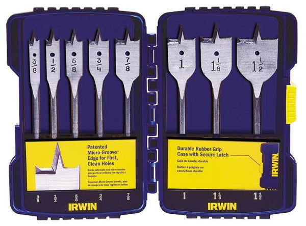 Irwin Tools 341008 Speedbor® Pro Spade Drill Bit Set, 8-Piece