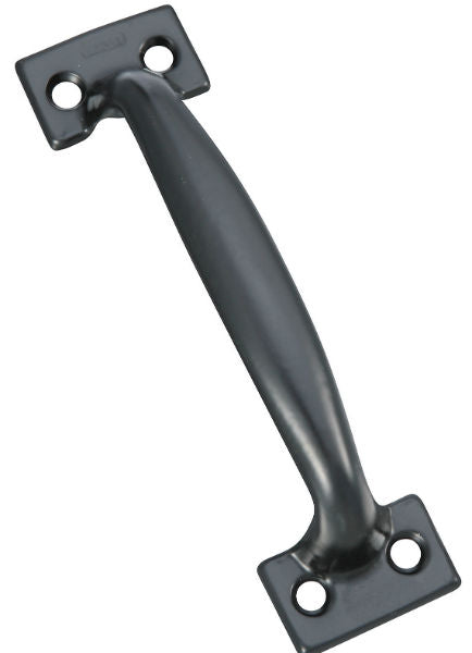 National Hardware® N116-699 Door & Drawer Steel Pull, Black, 6-1/2"