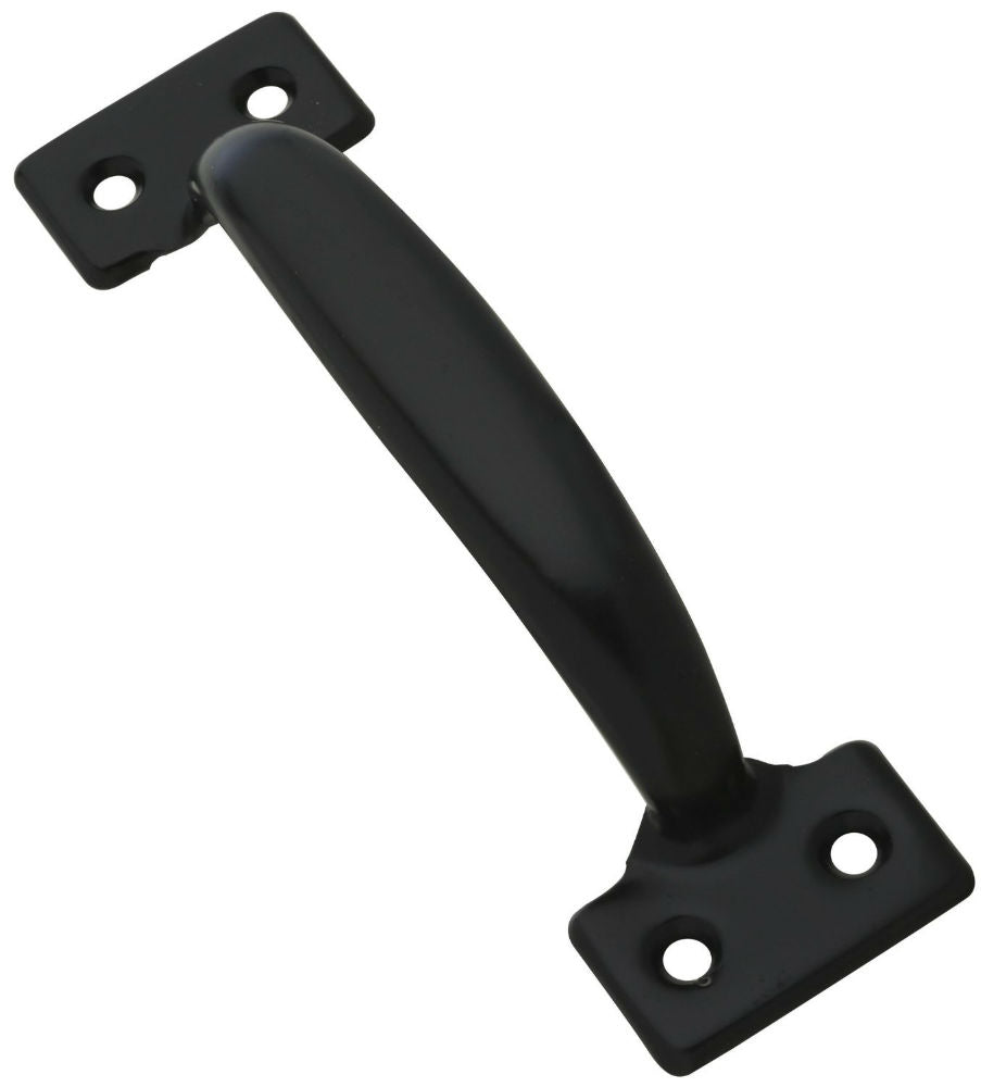 National Hardware® N116-699 Door & Drawer Steel Pull, Black, 6-1/2"