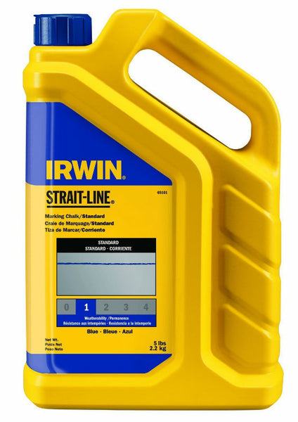 Irwin Tools 65101ZR Strait-Line® Standard Marking Chalk, 5 lbs, Blue