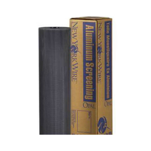 New York Wire FCS9398-M Aluminum Screen Cloth, 28" x 100', Charcoal
