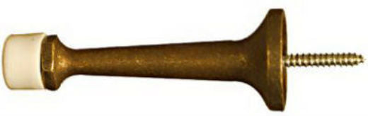 National Hardware® N215-871 Rigid Door Stop, 3", Polished Antique Brass