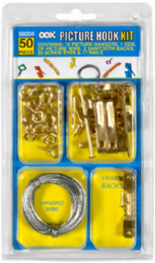 OOK 59204 Picture Hanging Kit, 50-Piece