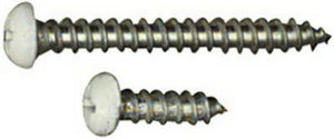 National Hardware® N218-990 Bracket Screw, White, 12-Pack