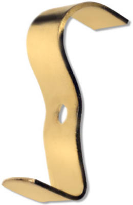 OOK 50571 Wide Molding Hook, Brass Plated, 2-Piece