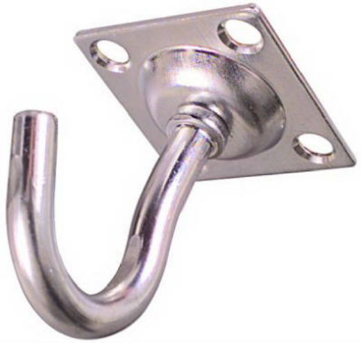 National Hardware® N121-087 Plate-Style Clothesline Hook, 5/16", Zinc
