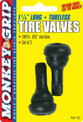 Monkey Grip 22-5-04150-M Tubeless Tire Valve, 2-Pack