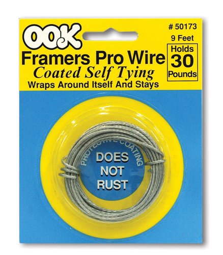 OOK 50173 Kink Resistant Picture Framers Wire, 30 lbs