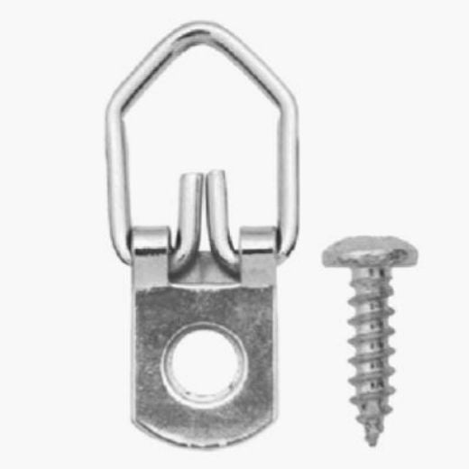 OOK 50206 Zinc Plated D-Ring Picture Hanger, 3-Piece