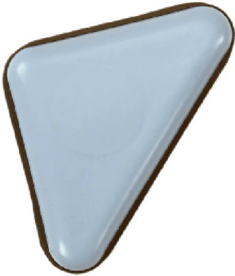 Magic Sliders® 04557 Triangle Self-Adhesive Sliders, 2" x 2" x 2-1/2", 4-Pack