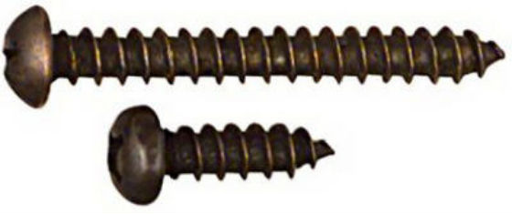 National Hardware® N206-078 Bracket Screw #7x1-1/4 & 1/2", Fruitwood, 12-Pack