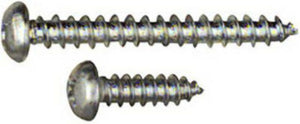 National Hardware® N206-102 Bracket Screw #7 x 1.25" & 1/2", Zinc Plated, 12-Pack
