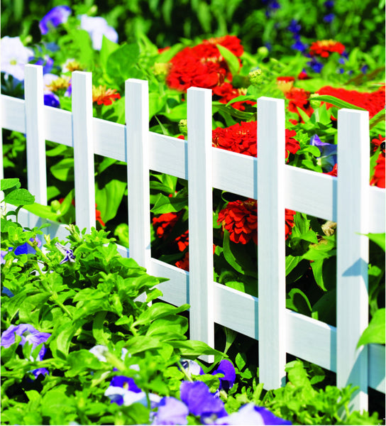 Greenes Fence RC-75W Deluxe Cape Cod Picket Fence, White, 18" x 3'