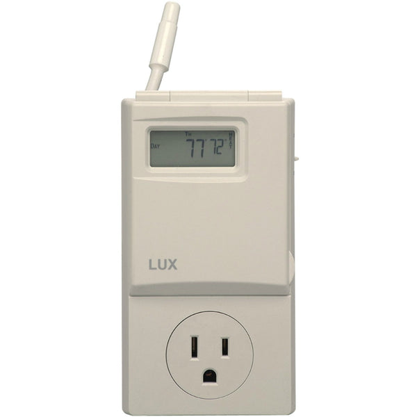 Lux® WIN100 Heating & Cooling 5/2-Day Programmable Outlet Thermostat