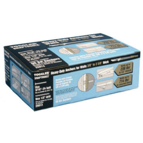 Toggler® 25013 Snaptoggle® BA Toggle Bolt for Hollow Walls, 3/16"-24, 50-Pack