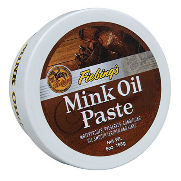 Fiebing’s MOIL00P006Z Mink Oil Paste for Leather & Vinyl Articles, 6 Oz