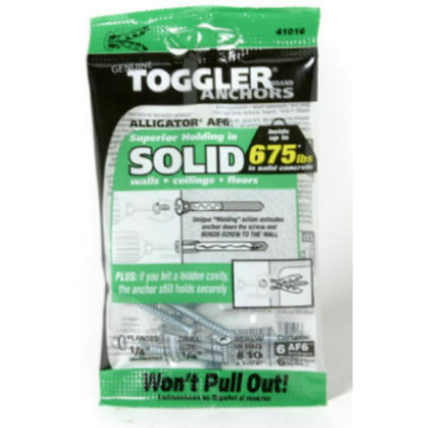 Mechanical Plastics 50470 Toggler 1/4 inch AF6 Anchor