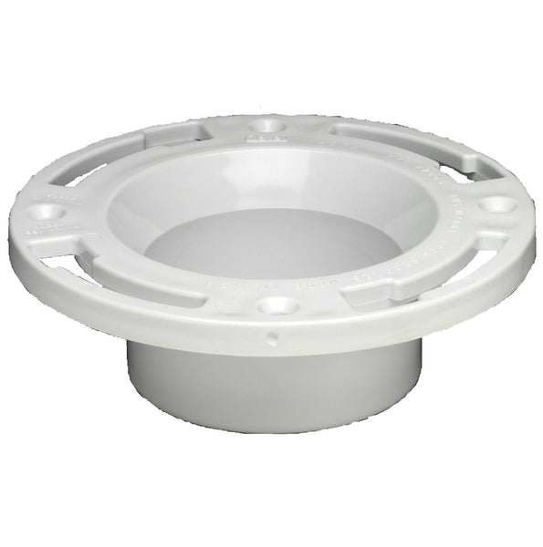 Oatey® 43509 PVC Inside Fit Closet Flange Without Test Cap, 3"