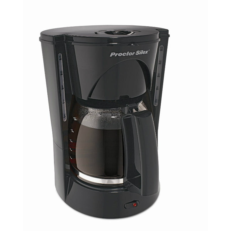 Proctor Silex 48524RY Auto Pause & Serve CoffeeMaker, Black, 12-Cup