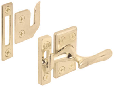 Slide-Co 171857 Casement Window Sash Lock, Brass Plated