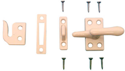 Slide-Co 171857-W Casement Window Sash Lock, White