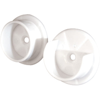 Slide-Co 16815 Wardrobe Door Plastic Pole Socket, White