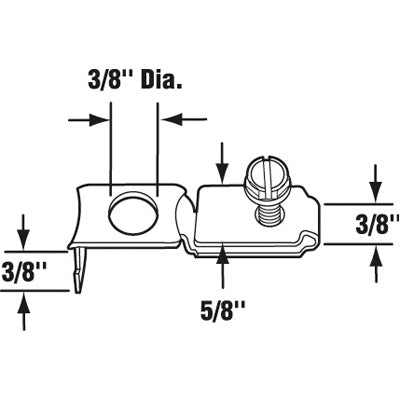 Slide-Co 16851 Bi-Fold Door Adjustable Pivot Socket, Stamped Steel