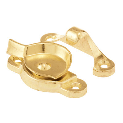 Slide-Co 171117 Sliding Widow Spring Cam-Type Sash Lock with Keeper, Brass