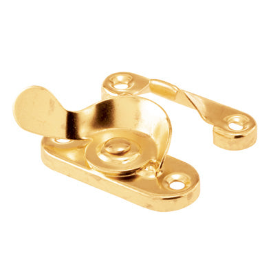 Slide-Co 171118 Cam Type Window Sash Lock with Keeper, Brass Plated