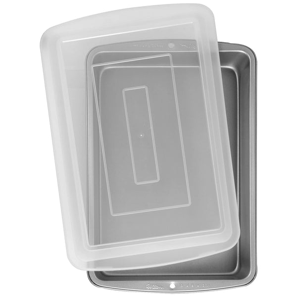 Wilton 2105-962 Recipe Right Non-Stick Oblong Covered Cake Pan, 13" x 9"