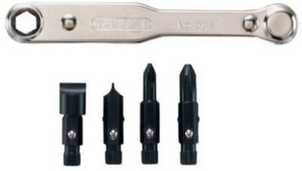General Tools 8071 Ratchet Offset Screwdriver Set, 5-Piece