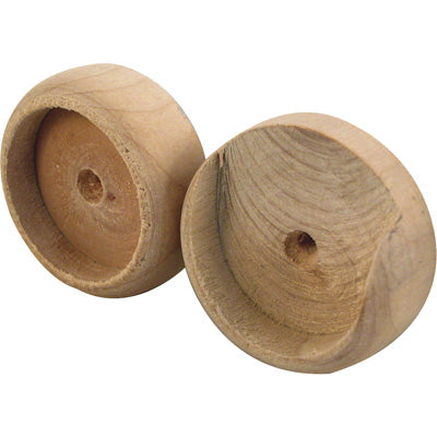Slide-Co 161898 Wood Closet Pole Socket, 1-3/8"