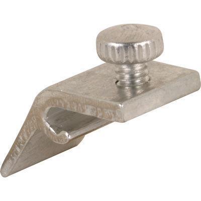 Slide-Co 181058 Storm Door Panel Clip & Thumb Screw, Aluminum Finish, 4-Pack