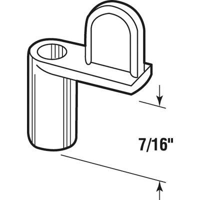 Slide-Co 18107-7 Window Screen Diecast Clips, Mill Finish, 7/16", 4-Pack