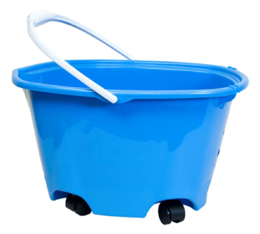 Quickie 20000 EZ-Glide Bucket on Wheels with Comfort-Grip Handle, 5-Gallon