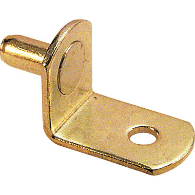 Slide-Co 241942 Shelf Support Peg, Brass Plated, 5 mm Dia, 8-Pack