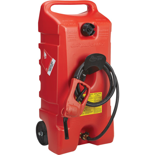 Scepter 06792 Flo N'Go DuraMax Portable Wheeled Fuel Container, Red, 14-Gallon