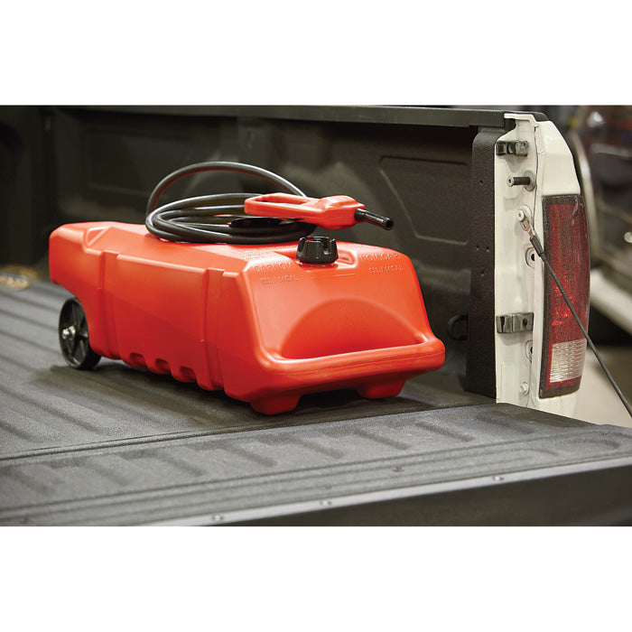 Scepter 06792 Flo N'Go DuraMax Portable Wheeled Fuel Container, Red, 14-Gallon