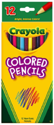 Crayola 68-4012 Long Colored Pencils, Assorted Colors (12-Count)