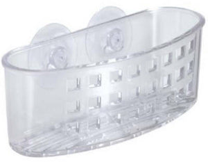 InterDesign® 38900 Sinkworks Suction Sponge & Scrub Center, Clear
