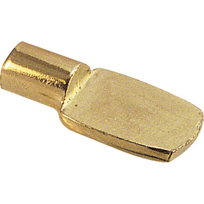 Slide-Co 241940 Shelf Support Peg, 1/4" Dia, Brass Plated, 8-Pack