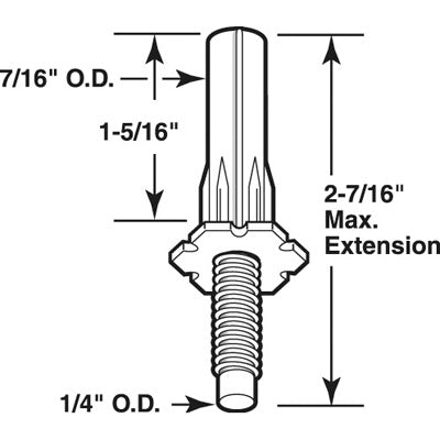 Slide-Co 161145 Bi-Fold Door Adjustable Bottom Pivot