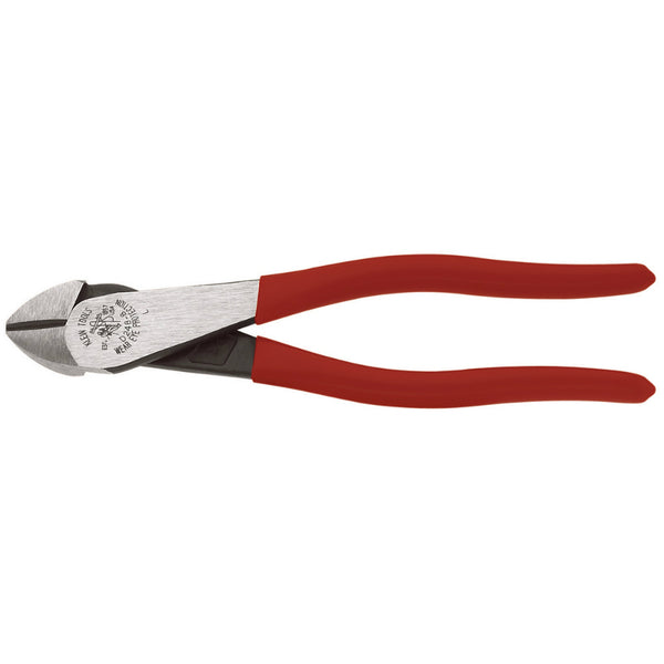 Klein Tools D248-8 High-Leverage Diagonal-Cutting Pliers, Angled Head, 8"