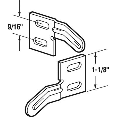 Slide-Co 161083 Universal Bi-Fold Door Surface Aligner, Steel