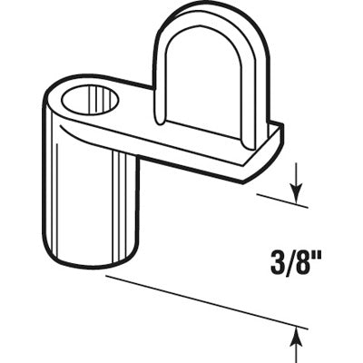 Slide-Co 18107-6 Window Screen Diecast Clips with Screws, Mill, 3/8", 4-Pack