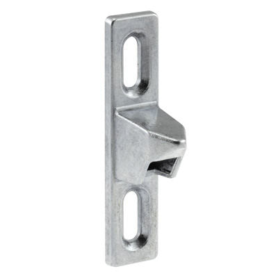 Slide-Co 14504 Universal Diecast Sliding Glass Door Keeper, 1/2" Wide, Chrome