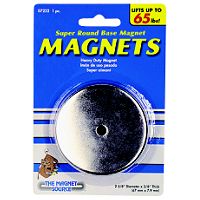 Master Magnetics 07222 Heavy Duty Round Magnetic Base, 2.65" Dia