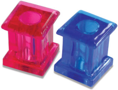 Master Magnetics 07511 Super Magnetic Round Push Pins, Blue & Fuchsia, 10-Count