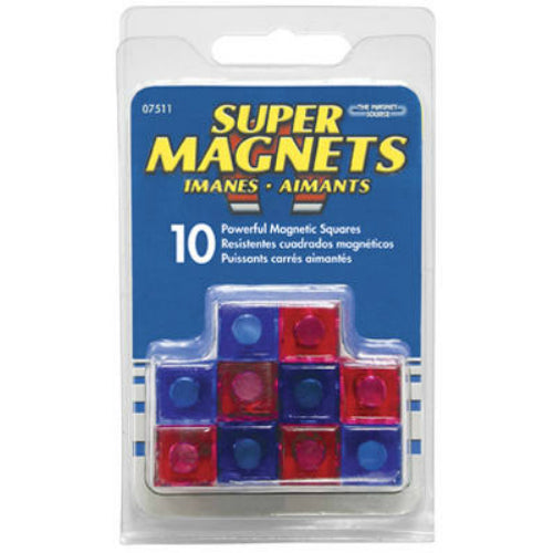 Master Magnetics 07511 Super Magnetic Round Push Pins, Blue & Fuchsia, 10-Count